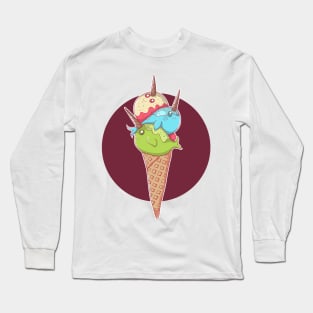 Narwhal icecream Long Sleeve T-Shirt